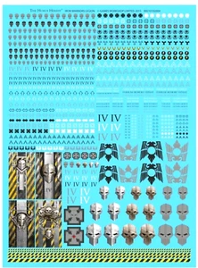 Iron Warriors Legion Transfer Sheet Horus Heresy Warhammer - Picture 1 of 1