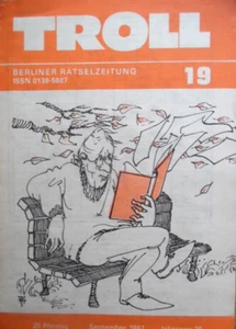 TROLL - September 19 - 1987 Berliner Rätselzeitung DDR ungelöst - Picture 1 of 1
