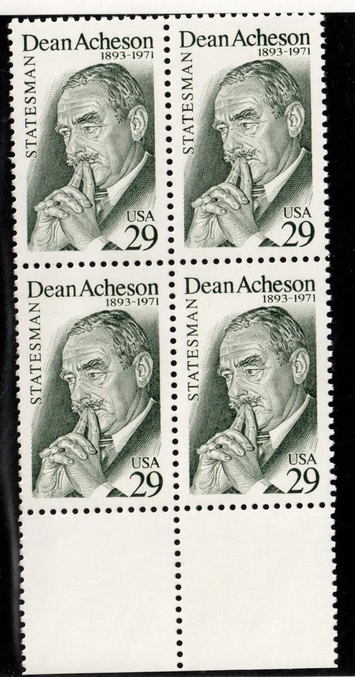 Scott 2755 29¢ Dean Acheson MNH Free shipping in USA! - Image 1 of 1