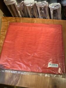 $250! NWT Ann Gish 100% Silk Pleated Decorative Pillow Sham - 22" x 18" Melon