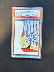 1976 Topps Wacky Packages 16th Series 16 Bottom Left Checklist Puzzle PSA 5 EX - Picture 1 of 2