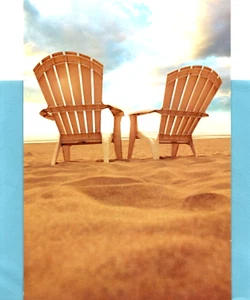 Relax Relax Adirondack Strandkorb Stühle innen leer Punze Grußkarte - Bild 1 von 2