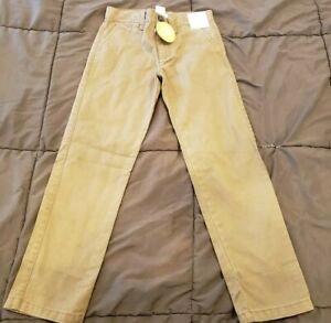 Gymboree Boy's 7 Brown tan Prep Fit Adjustable Waist Jeans      a12