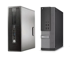 Fast Dell / HP SSF Desktop PC Intel Core i3 4130 8GB RAM 120GB SSD Windows 10 - Picture 1 of 6