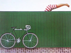Jan Balet Künstlerkarte Postkarte Fahrrad Rennrad "Schöner Sprung" (49) - Picture 1 of 5