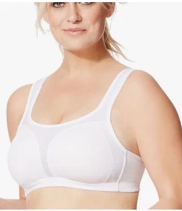 NUEVO CHAMPION Sujetador Deportivo Blanco Forma-U Plus Almohadillas Extraíbles Nuevo con Etiquetas 42C Suave Comodidad - Imagen 1 de 14