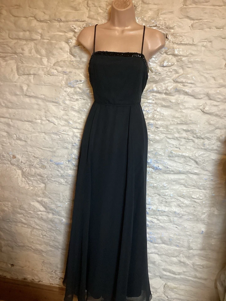 Black   party prom dress evening Ballgown  size 12 - Image 1 of 4