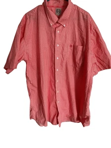Cinch Herren Rosa Geometrisch Kurzarm Button Down Western Hemd Größe 2XL - Bild 1 von 9
