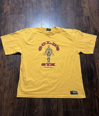 Camisa de Gimnasio Vintage Golds Para Hombres 2XL Amarilla Mil Robles California Entrenamiento Lifting Foto 1 de 4