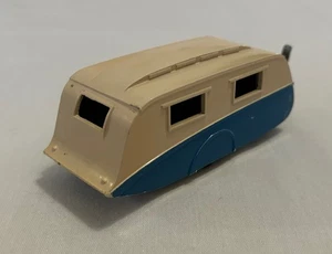 Dinky Toys #190 Caravan Camper - blau & cremeweiß - Meccano England 1950er - Bild 1 von 10