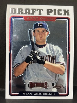 2006 Topps Chrome Update #UH208 Ryan Zimmerman Rookie Card - Image 1 of 3