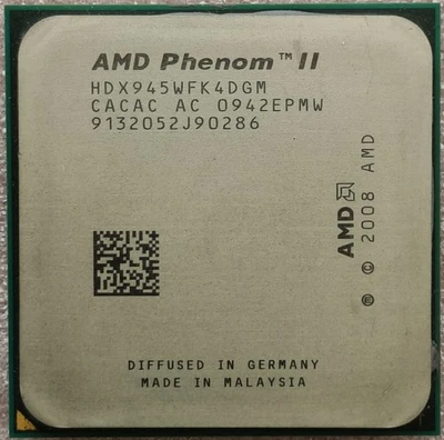AMD Phenom II X4 945 Socket AM3 CPU Processor 3.0Ghz Quad Core Desktop - Image 1 of 2