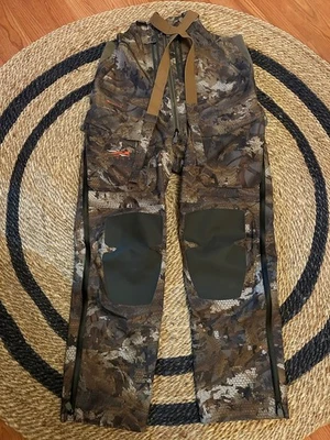 Sitka Hudson Waterfowl Timber Hunting Bibs-L - Image 1 of 3