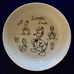 Cuaderno de bocetos Disney Pato Donald cena 8,5 pulgadas para servir o tazón para pasta - Imagen 1 de 7