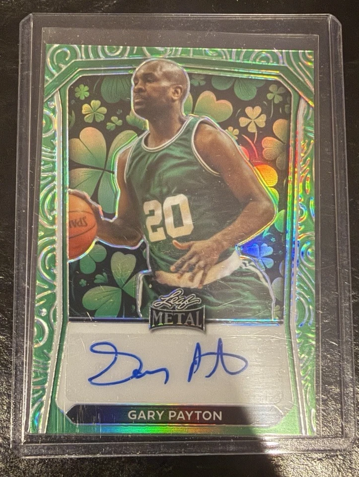2024 Hoja Metal Día de San Patricio Gary Payton Autógrafo #’d 1/2! Foto 1 de 1