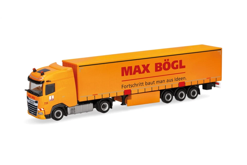 herpa 320016 DAF XG Gardinenplanen-Sattelzug Max Bögl 1:87 NEU + OVP - Bild 1 von 1