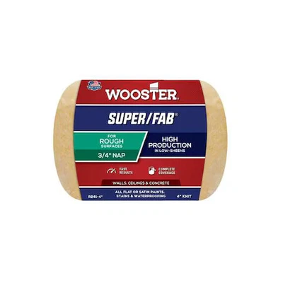 Wooster R241-4 4" Paint Roller Cover, 3/4" Nap, Knit Fabric - Imagem 1 de 3