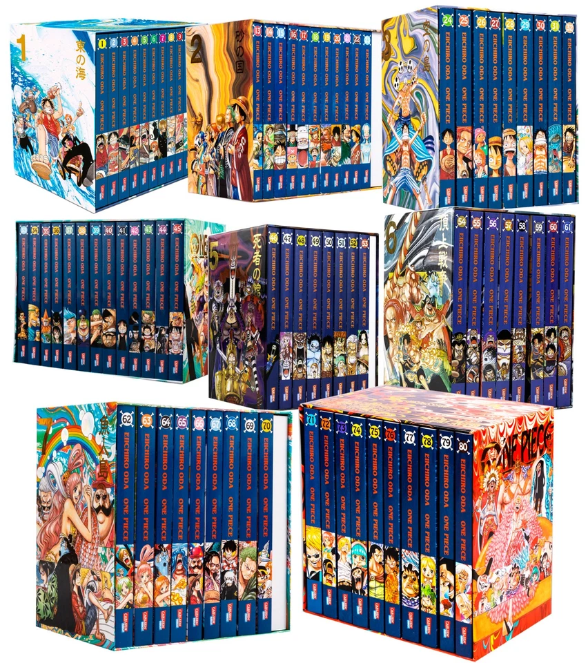 One Piece Sammelschuber 1-8 Auswahl |  Eiichiro Oda | Carlsen Manga | Neu - Bild 1 von 1