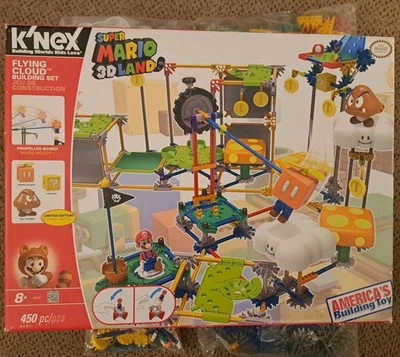 K'NEX Super Mario 3D Land Flying Cloud Building Incomplete set Read No Instr - Image 1 of 4