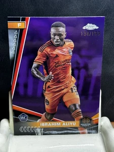 IBRAHIM ALIYU rc 2024 Topps cromo MLS/199 PÚRPURA refractor #103 HOU novato - Imagen 1 de 3