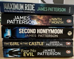 James Patterson Books Bundle X 5 Crime Thriller Fiction Novels Paperbacks - Foto 1 di 13