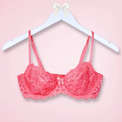 Sujetador Gilligan & O’Malley Coral Encaje Balconette 34C | ¡Hallazgo raro! Foto 1 de 4