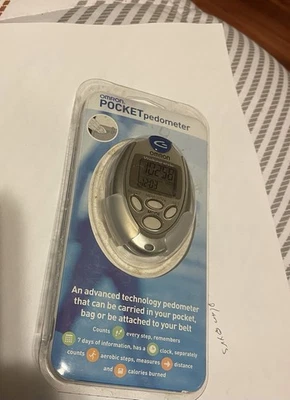 Omron Digital Pocket Pedometer w/ Belt Clip Strap HJ-112 - Brand New / Sealed - Image 1 of 4