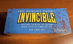 2025 SDCC Exclusive Keepsake Invincible 1st Edition Blood Splatter 449 Card Set - Picture 1 of 3