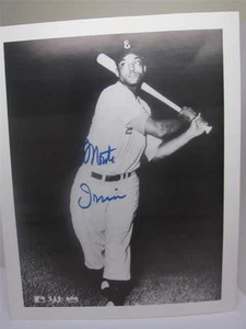 Negro League Baseball MLB Autographed Photo Monte Irvin Hall of Fame NY Giants - Picture 1 of 3