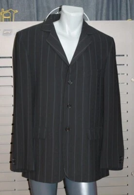 Phönix un Protagonista Sakko TRIESTE neu Größe 50 5230/1 schwarz mit Streifen - Bild 1 von 4