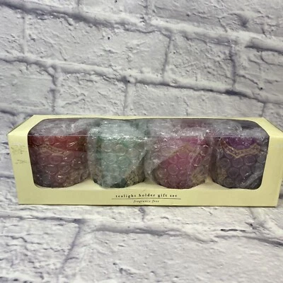 Pier 1 Tea Light Holder Gift Set, Multi Color, Romantic, New, BoHo - Image 1 of 4