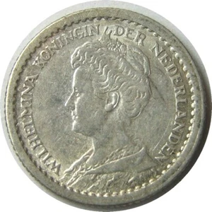 elf Netherlands 10 Cent 1913 Silver - Picture 1 of 2