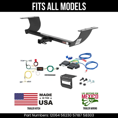 Сцепное устройство для прицепа Dodge Challenger 15–23 годов выпуска + 5-контактная проводка подходит для всех моделей буксировки Curt - Изображение 1 из 4