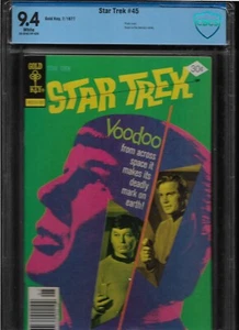 1977 STAR TREK #45 CBCS GRADO 9.4 FUMETTO ORIGINALE ALTA QUALITÀ - Foto 1 di 9