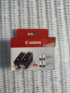 2 Stück Original Canon PGI-5BK Schwarz PGBK Tintenpatronen (0628B009) 5 PGBK Open Box - Bild 1 von 4