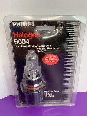1 lâmpada de farol Philips 9004 feixe alto/baixo halogênio substituição luz de carro - Imagem 1 de 3