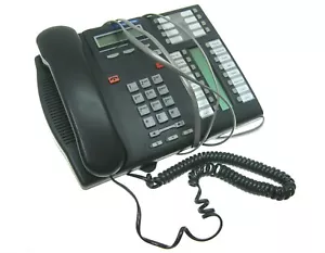 Nortel Networks NT8B27JAAG Charcoal 16 Button Display Speaker Telephone T7316E - Picture 1 of 6