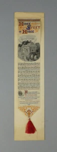 Antique Home Sweet Home Silk Weaving Stevengraph Original Backer Paterson NJ - Picture 1 of 8