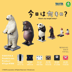 Tanita x Panda's ana Capsule Animal What's my weight today? Completed Set 6pcs