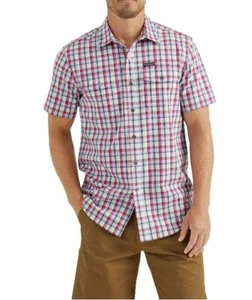 Wrangler Shirt Men Size XL Plaid Short Sleeve Utility Shirt New With Tag - Picture 1 of 20