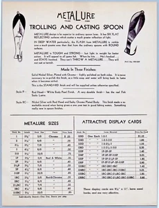 1939 MetaLure Old Fishing Lures Print Ads - Picture 1 of 4