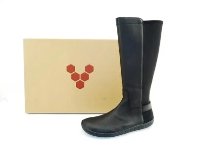 Vivobarefoot RYDER II Stiefel Schwarz Barfußschuhe Boot Stretch Damen Mädchen 36