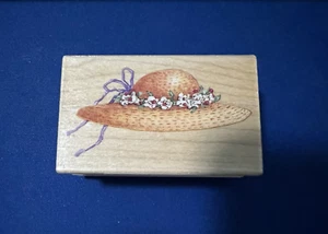 Susan Branch All Night Media - Floral Hat - Stamp 995F02 (F42D3) - Picture 1 of 7