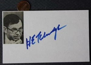 1957-81 Georgia Senator Herman Talmadge signed handsigniert Fotokarte gestorben 2002 - - Bild 1 von 1
