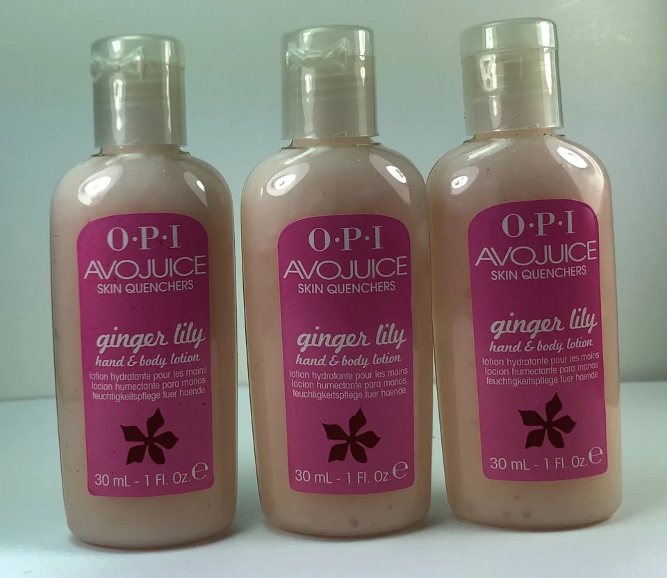 Loción para manos y cuerpo OPI Avojuice Skin Quenchers LIRIO DE JENGIBRE 30 ml - 1 fl. oz Foto 1 de 1
