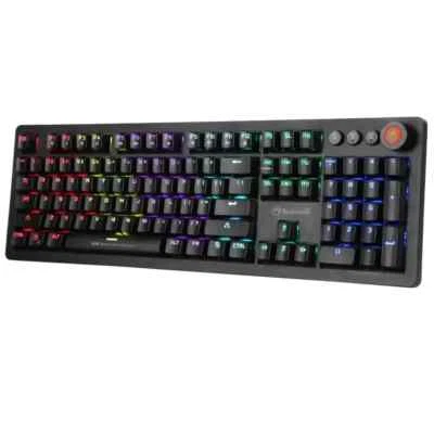 MARVO LED Mechanical PC Gaming Keyboard Rainbow Backlit RGB 107Keys Blue Switch - image 1 of 4