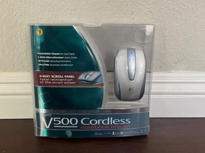 Logitech V500 Cordless USB Optical Notebook Mouse - Image 1 of 4