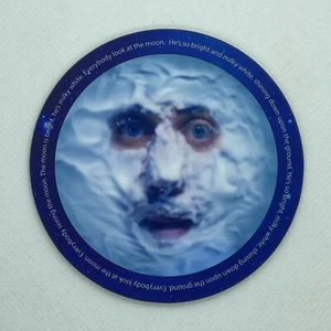 The Moon (+letra de la canción) - Mighty Boosh Drinks montaña rusa / alfombra de bar - resistente, brillante - Imagen 1 de 2
