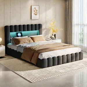 180x200 cm Doppelbett Polsterbett Stauraumbett Bettkasten Jugendbett Lattenrost - Bild 1 von 12