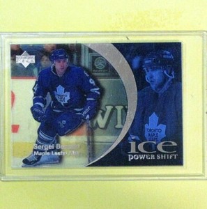SERGEI BEREZIN 1997  UD ICE POWER SHIFT  #4  Toronto Maple Leafs